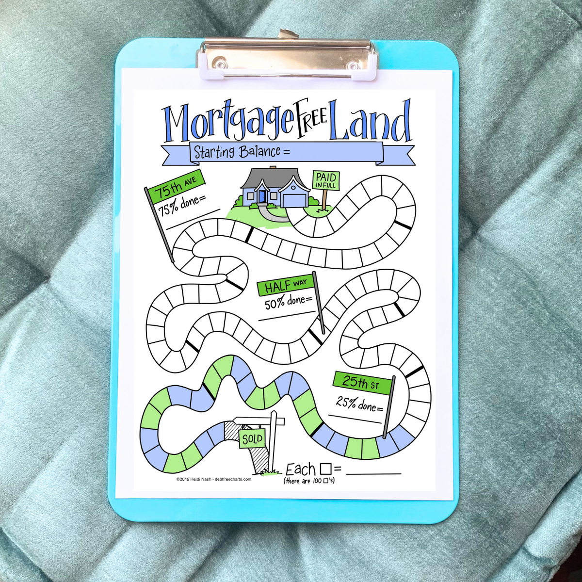 mortgage debt payoff chart – debt free charts