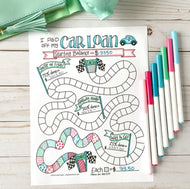 I Paid Off my Car Loan Tracking Chart