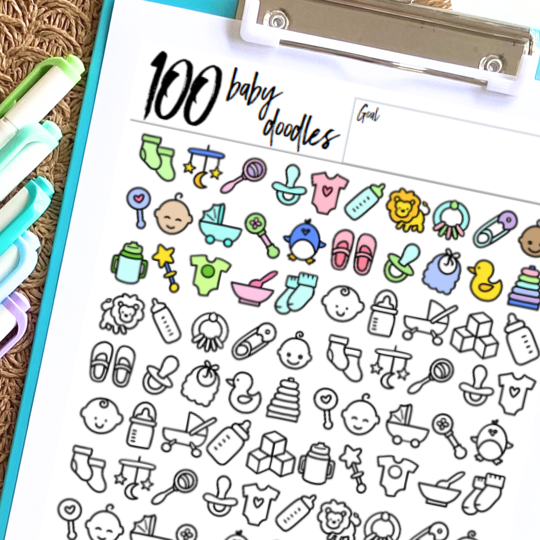 baby trend doodle dots Baby Doodles Tracking Chart – Debt Free Charts