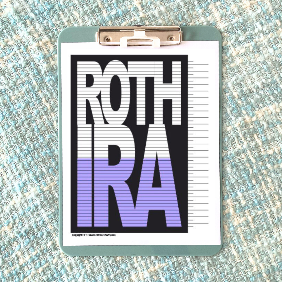 Roth IRA Savings Chart – Debt Free Charts