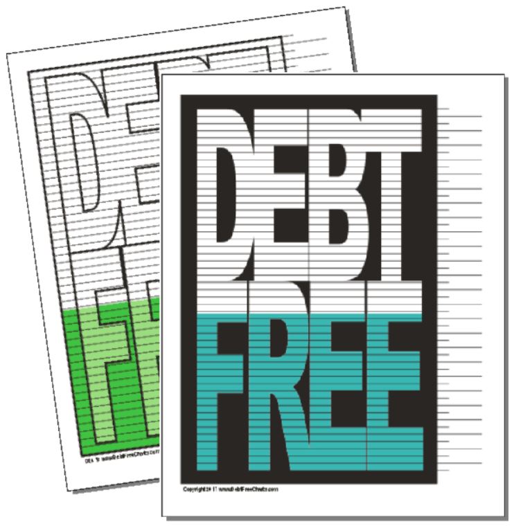The Original Debt Free Chart – Debt Free Charts for Free Printable Debt Free Charts Pdf Download