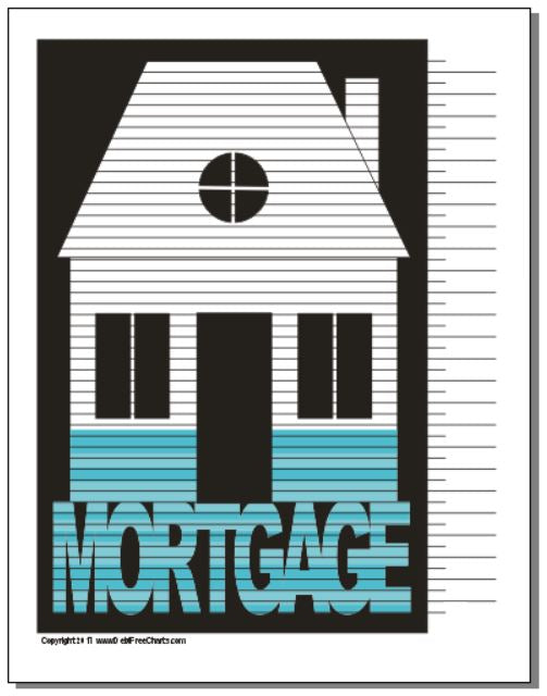 Mortgage Debt Payoff Chart – Debt Free Charts