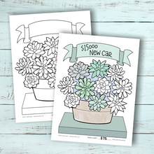 Succulents Goal Tracking Set
