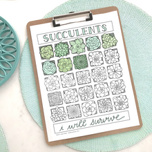 Succulents Goal Tracking Set