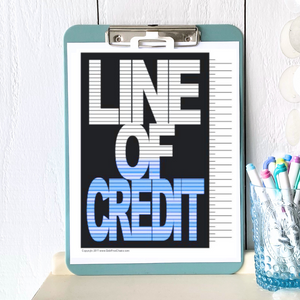 Line of Credit Tracking Chart