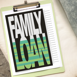 Family Loan Tracking Chart