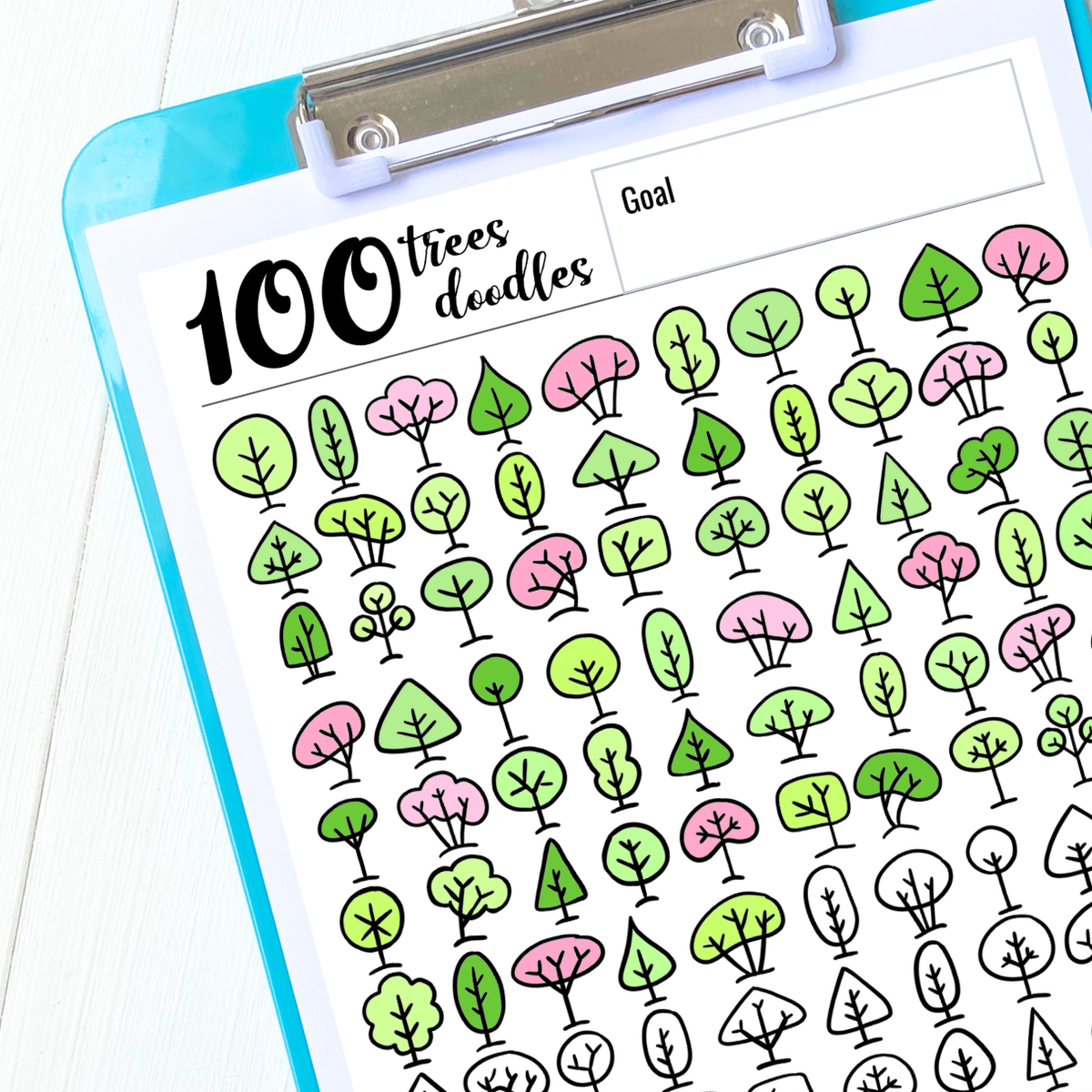 Fun Tree Chart Tree Doodles Tracking Chart – Debt Free Charts