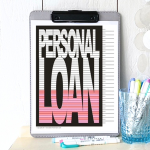 Personal Loan Tracking Chart