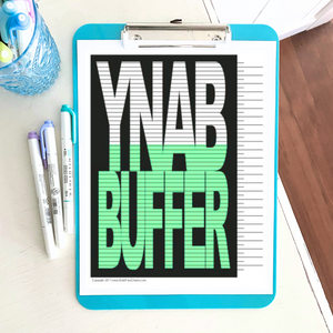 YNAB Buffer Tracking Chart