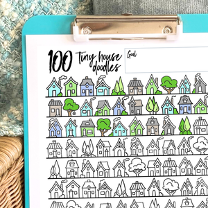 Tiny Houses Doodle Tracking Chart