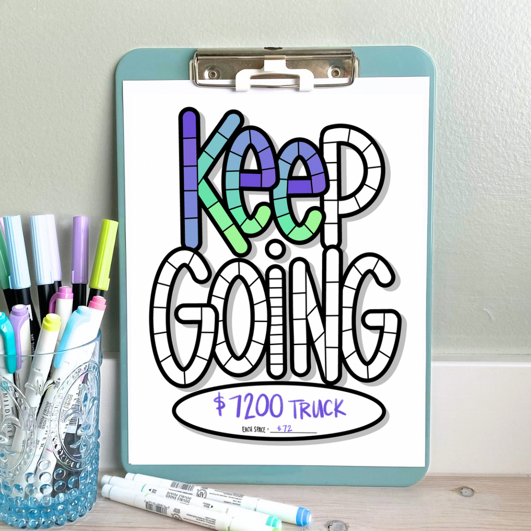 Keep Going - Lettering Tracker