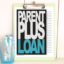 Parent Plus Loan Tracking Chart