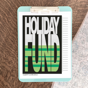 Holiday Savings Fund Tracking Chart