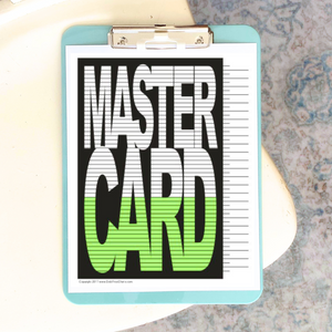 Master Card Tracking Chart