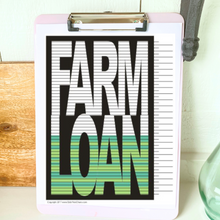 Farm Loan Tracking Chart