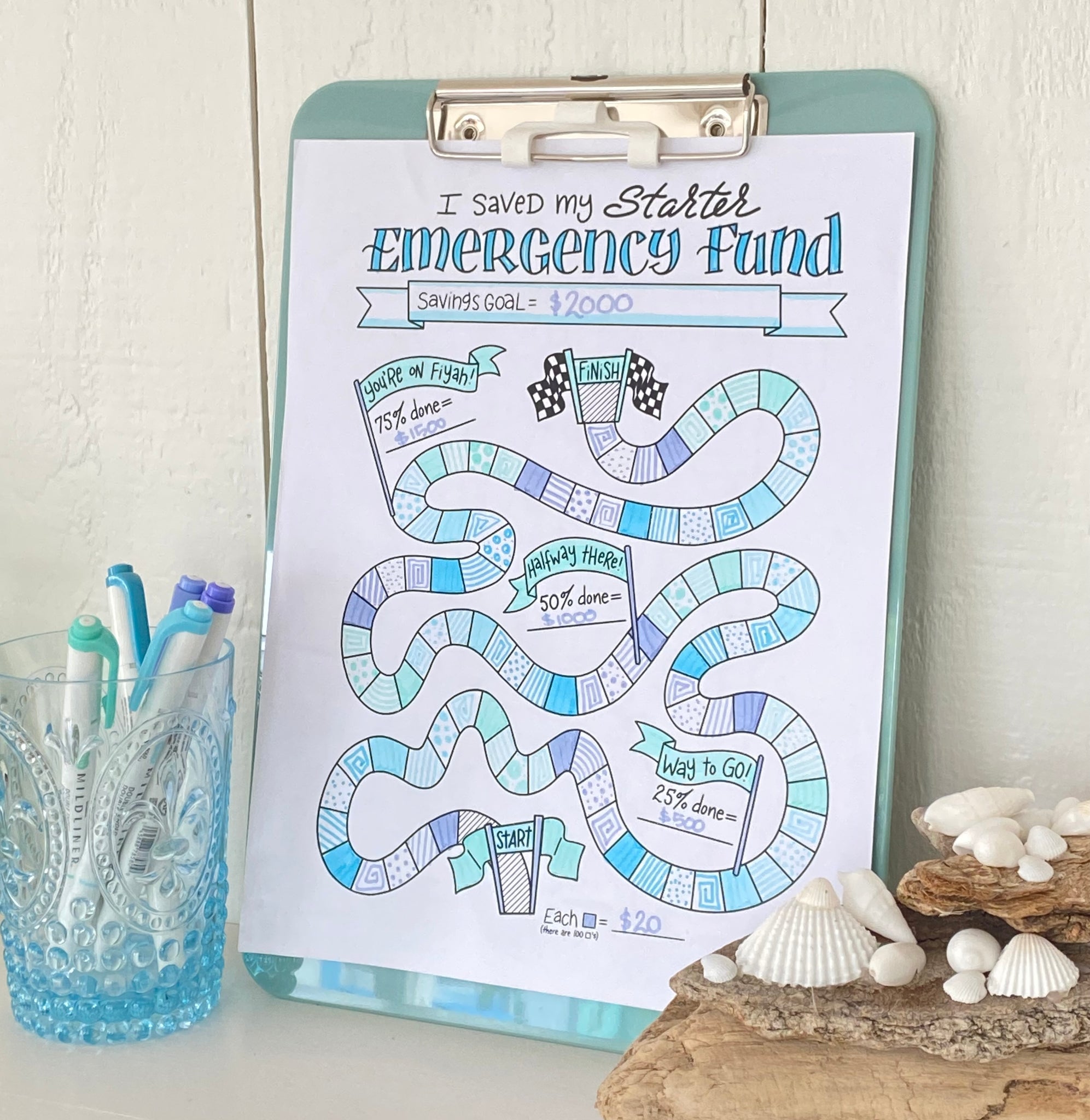 I Saved my Starter Emergency Fund Tracking Chart – Debt Free Charts i-saved-my-starter-emergency-fund-tracking-chart-debt-free-charts