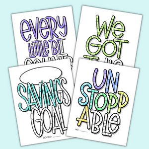 Lettering Charts Bundle – Debt Free Charts