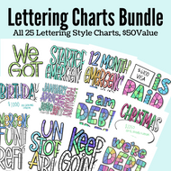 Lettering Charts Bundle