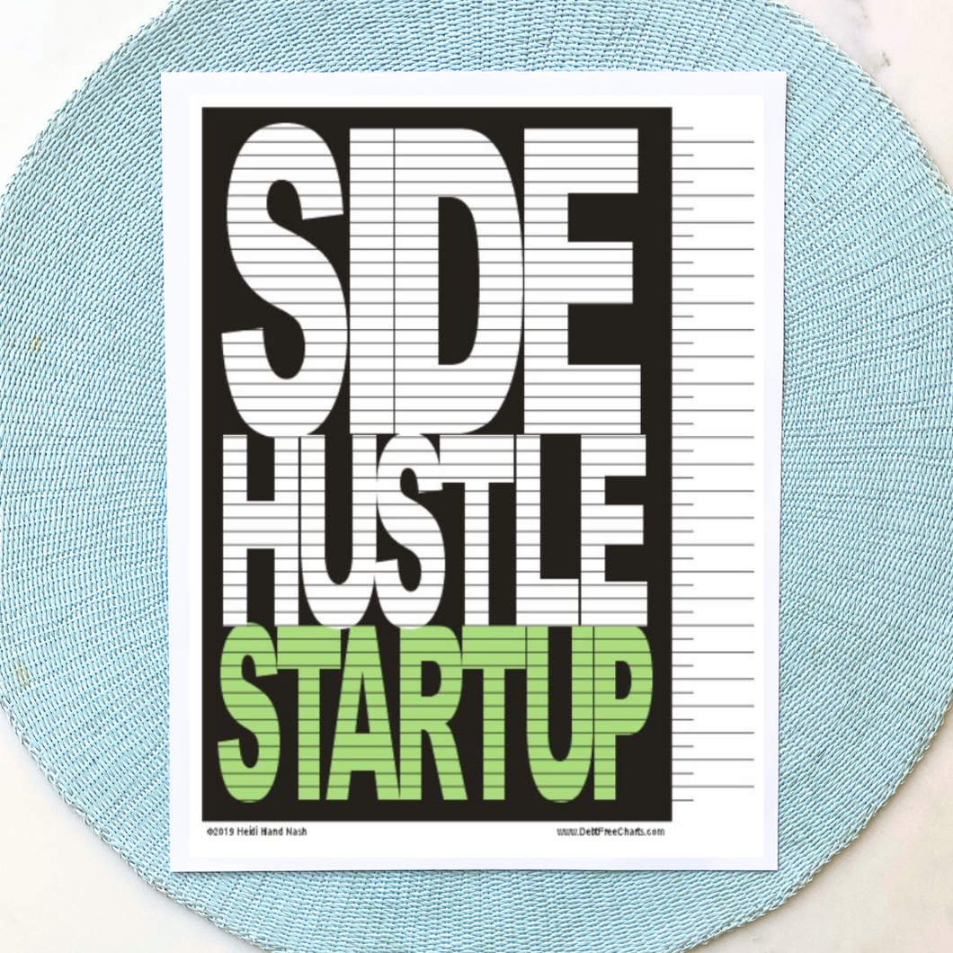 Side Hustle Startup Tracking Chart