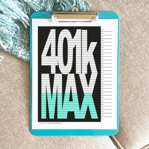 401k Max Tracking Chart