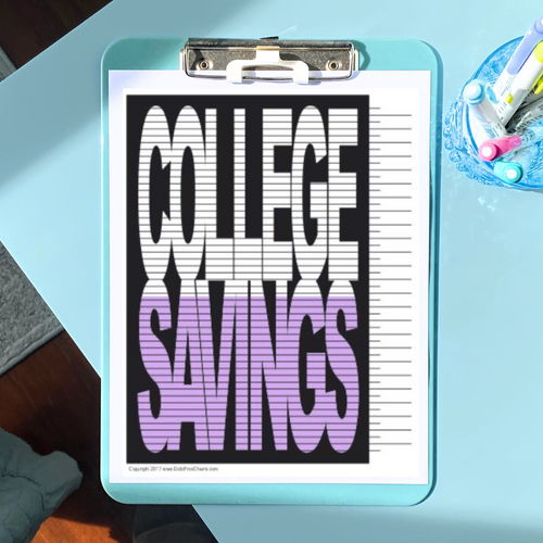 College Savings Tracking Chart