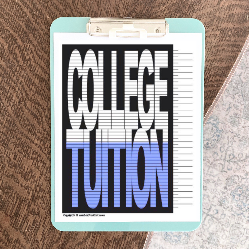 College Tuition Tracking Chart