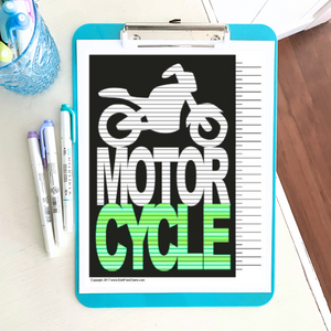 Motorcycle Tracking Chart