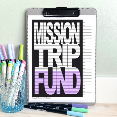 Mission Trip Tracking Chart