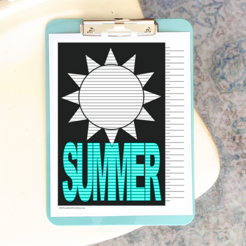 Summer Tracking Chart