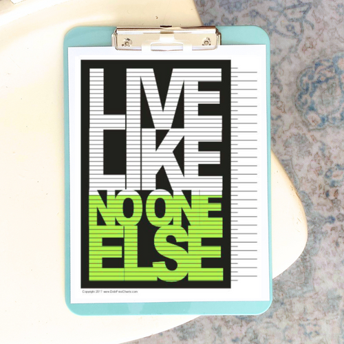 Live Like No One Else Tracking Chart