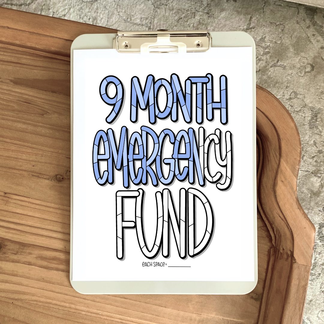 Emergency Fund Lettering Emergency Funds Lettering Set – Debt Free Charts