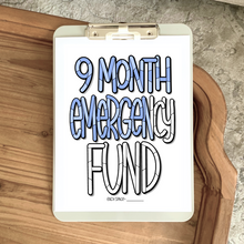 Emergency Funds Lettering Set