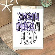 Emergency Funds Lettering Set