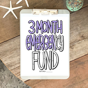 Emergency Funds Lettering Set