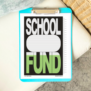 School Fund with Blanks Tracking Chart