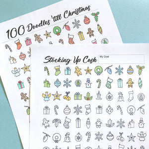 100 Doodles 'till Christmas - Stocking Up Cash