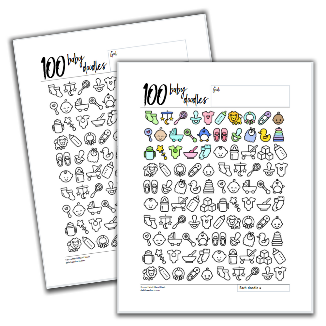 100 Baby Doodles Tracking Chart