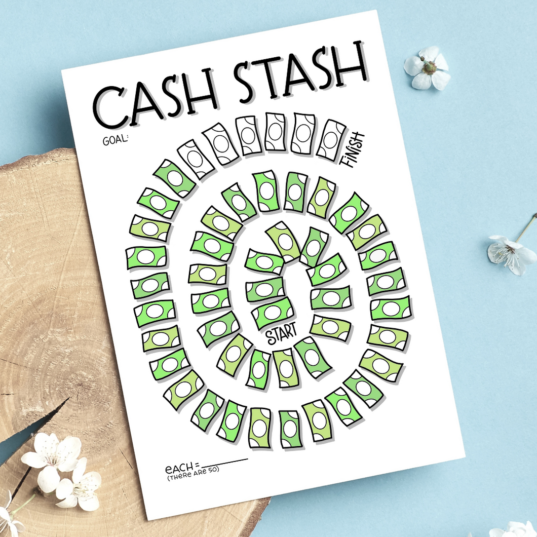 Stash Game Cash Stash Game Set – Debt Free Charts
