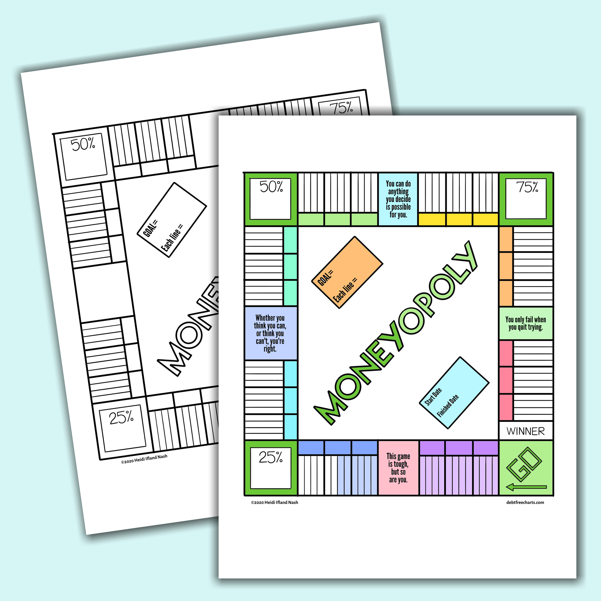 Moneyopoly Tracking Chart Debt Free Charts Moneyopoly Tracking Chart Debt Free Charts
