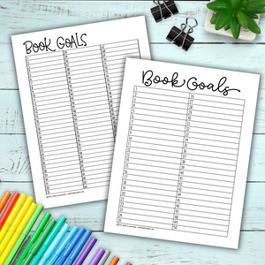 Book Goals - Reading Tracker Set