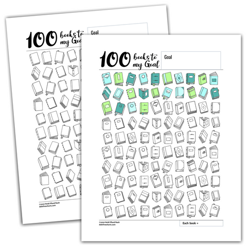 100 Books Doodles Tracking Chart