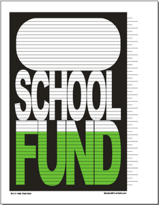 School Fund with Blanks Tracking Chart