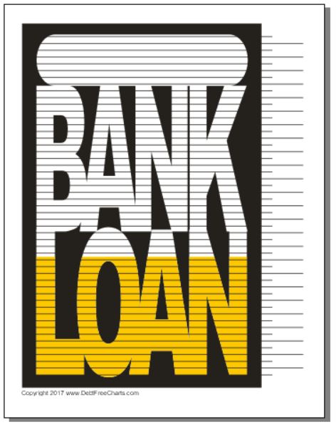 Bank Loan blank Tracking Chart