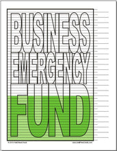 Business Emergency Fund Tracking Chart