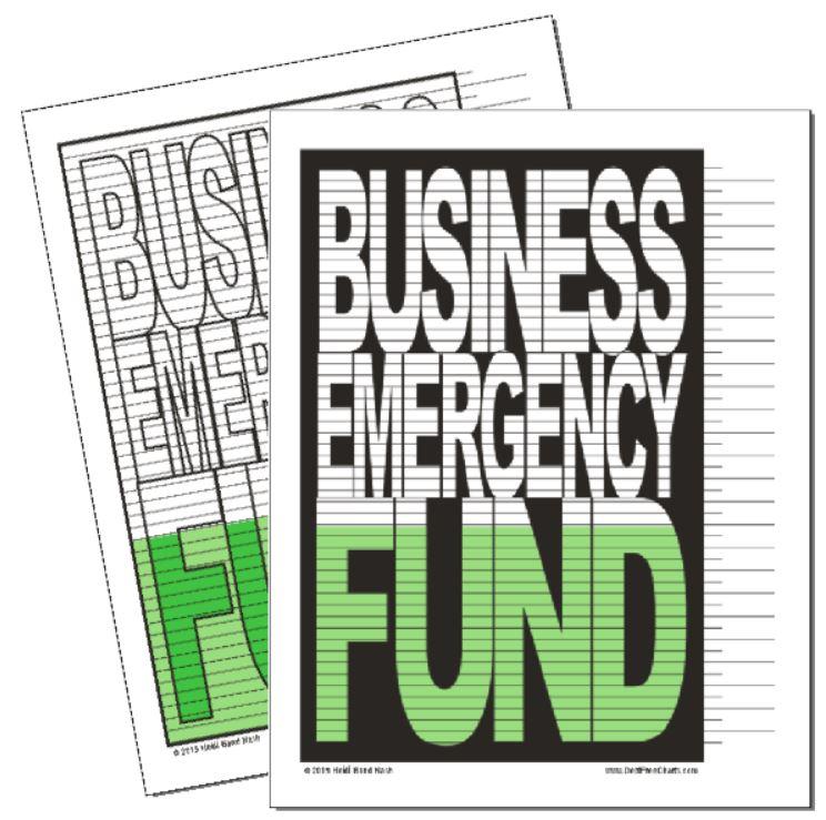 Business Emergency Fund Tracking Chart