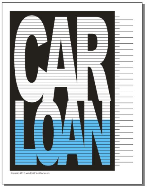 Car Loan Tracking Chart