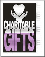 Charitable Gifts Tracking Chart