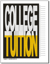 College Tuition Tracking Chart
