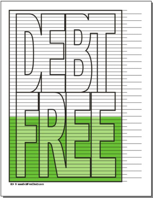 The Original Debt Free Chart Debt Free Charts The Original Debt Free Chart Debt Free Charts