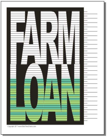 Farm Loan Payoff Chart – Debt Free Charts